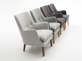 Fauteuil scandinave model AV 53 revêtement tissu