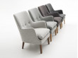 Mid-Century Modern scandinavian lounge chair by Arne Vodder AV 53 new release.