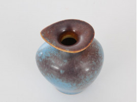 Petit vase scandinave marron et bleu AUH 