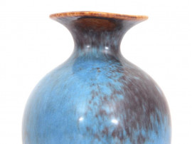 Petit vase scandinave marron et bleu AUH 