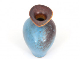 Petit vase scandinave marron et bleu AUH 