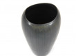 Rorstrand AXZ Dark Green Haresfur Glaze Vase by Gunnar Nylund