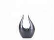 Rorstrand Short Black Caolina Vase by Gunnar Nylund