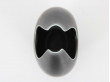 Rorstrand Short Black Caolina Vase by Gunnar Nylund