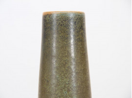 Dark Olive-Green Conic Vase by Ejvind Nielsen