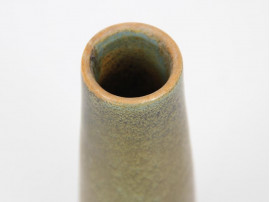 Dark Olive-Green Conic Vase by Ejvind Nielsen