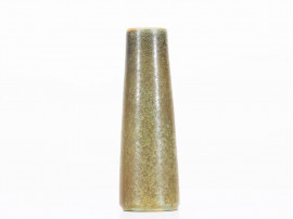 Dark Olive-Green Conic Vase by Ejvind Nielsen