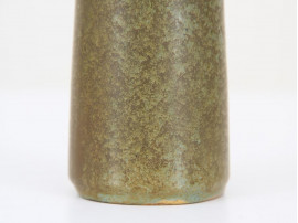 Dark Olive-Green Conic Vase by Ejvind Nielsen