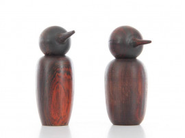 Mid-Century Modern scandinavian birds in Rio rosewood by Kristian Vedel