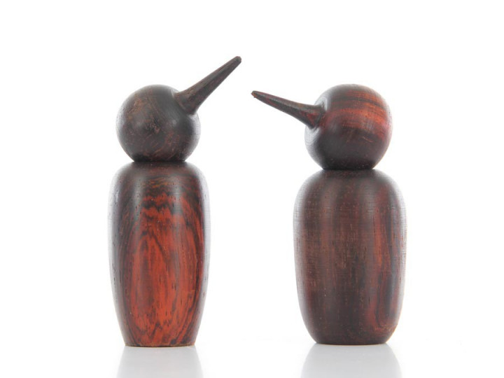 Mid-Century Modern scandinavian birds in Rio rosewood by Kristian Vedel