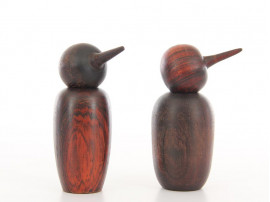 Mid-Century Modern scandinavian birds in Rio rosewood by Kristian Vedel