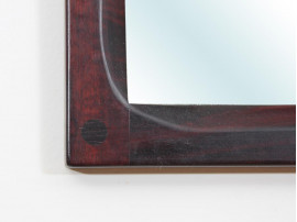 miroir scandinave rectangulaire en acajou