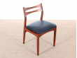 Mid-Century Modern Danish set of 6 chairs by Erik Buck