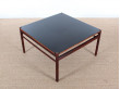 Mid-Century Modern scandinavian coffee table in Rio rosewood by Ole Wanscher