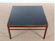 Mid-Century Modern scandinavian coffee table in Rio rosewood by Ole Wanscher