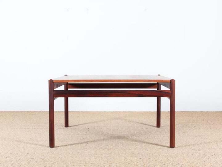 Mid-Century Modern scandinavian coffee table in Rio rosewood by Ole Wanscher