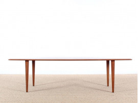 table basse scandinave en teck  massif model fd 516 