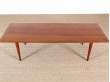 table basse scandinave en teck  massif model fd 516 