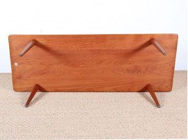 table basse scandinave en teck  massif model fd 516 