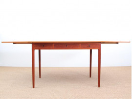 Bureau scandinave en chêne à 2 rabats