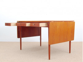 Mid modern danish standing desk in teak Hans Wegner style