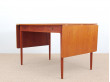 Mid modern danish standing desk in teak Hans Wegner style