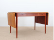 Mid modern danish standing desk in teak Hans Wegner style