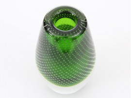 green glass vase 