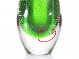 green glass vase 