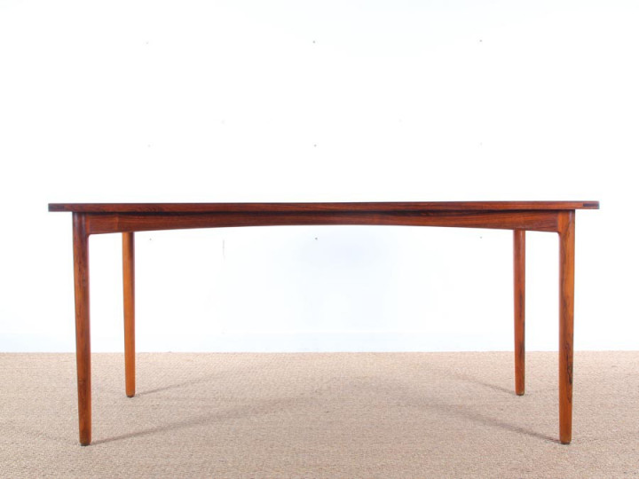 Mid-Century Modern scandinavian dining table in Rio rosewood