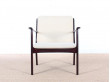 Paire de fauteuils scandinaves en acajou