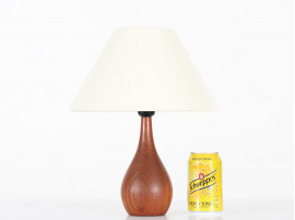 Small Scandinavian desk lamp in teak