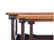 Mid-Century Modern nesting tables in Rio rosewood