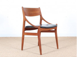 Mid-Century Modern scandinavian set of 4 chairs in teak by Vestervig Eriksen