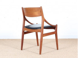 Mid-Century Modern scandinavian set of 4 chairs in teak by Vestervig Eriksen