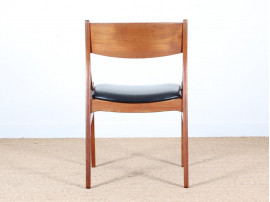 Mid-Century Modern scandinavian set of 4 chairs in teak by Vestervig Eriksen