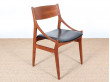 Mid-Century Modern scandinavian set of 4 chairs in teak by Vestervig Eriksen