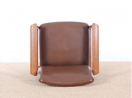 Mid-Century Modern scandinavian set of 6 diplomat armchairs in teak by Finn Julh