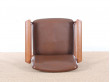 Mid-Century Modern scandinavian set of 6 diplomat armchairs in teak by Finn Julh