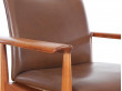 Mid-Century Modern scandinavian set of 6 diplomat armchairs in teak by Finn Julh