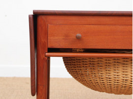 Mid-Century Modern scandinavian sewing table AT 33 by Hans Wegner for Andreas Tuck Furniture