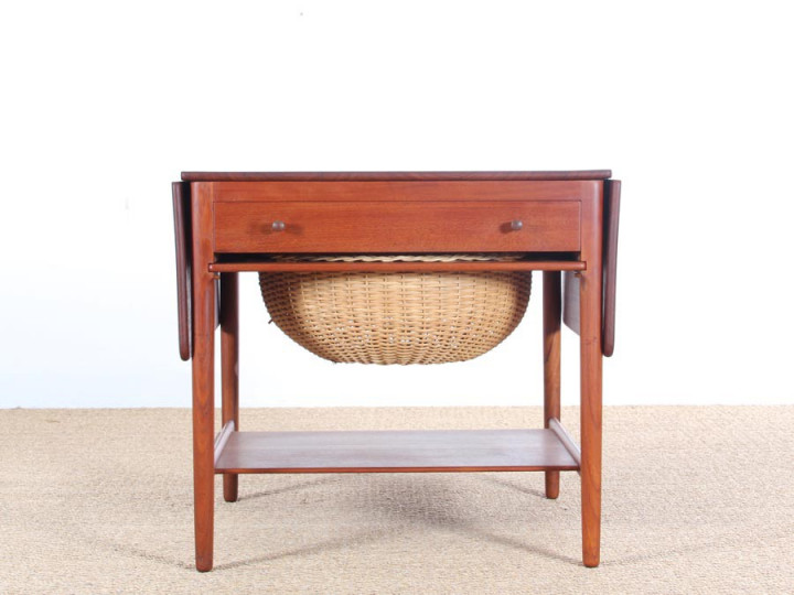 Mid-Century Modern scandinavian sewing table AT 33 by Hans Wegner for Andreas Tuck Furniture