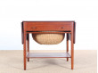 Mid-Century Modern scandinavian sewing table AT 33 by Hans Wegner for Andreas Tuck Furniture