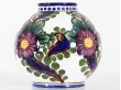 Ceramique scandinave, vase rond à motifs floraux 