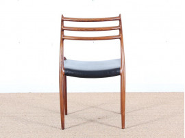 Set of 6 Scandinavian rosewood chairs N° 78 by  Niels O. Møller