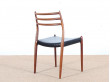 Set of 6 Scandinavian rosewood chairs N° 78 by  Niels O. Møller
