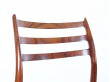 Set of 6 Scandinavian rosewood chairs N° 78 by  Niels O. Møller