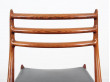 Suite de 6 chaises scandinaves en palissandre de Rio N° 78