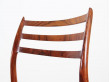 Set of 6 Scandinavian rosewood chairs N° 78 by  Niels O. Møller