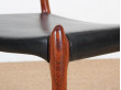 Set of 6 Scandinavian rosewood chairs N° 78 by  Niels O. Møller